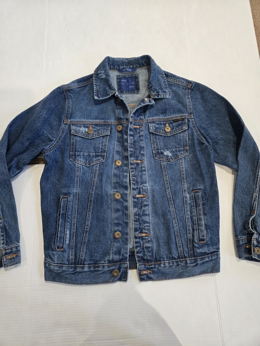 Zara Blue Denim Jacket Trucker